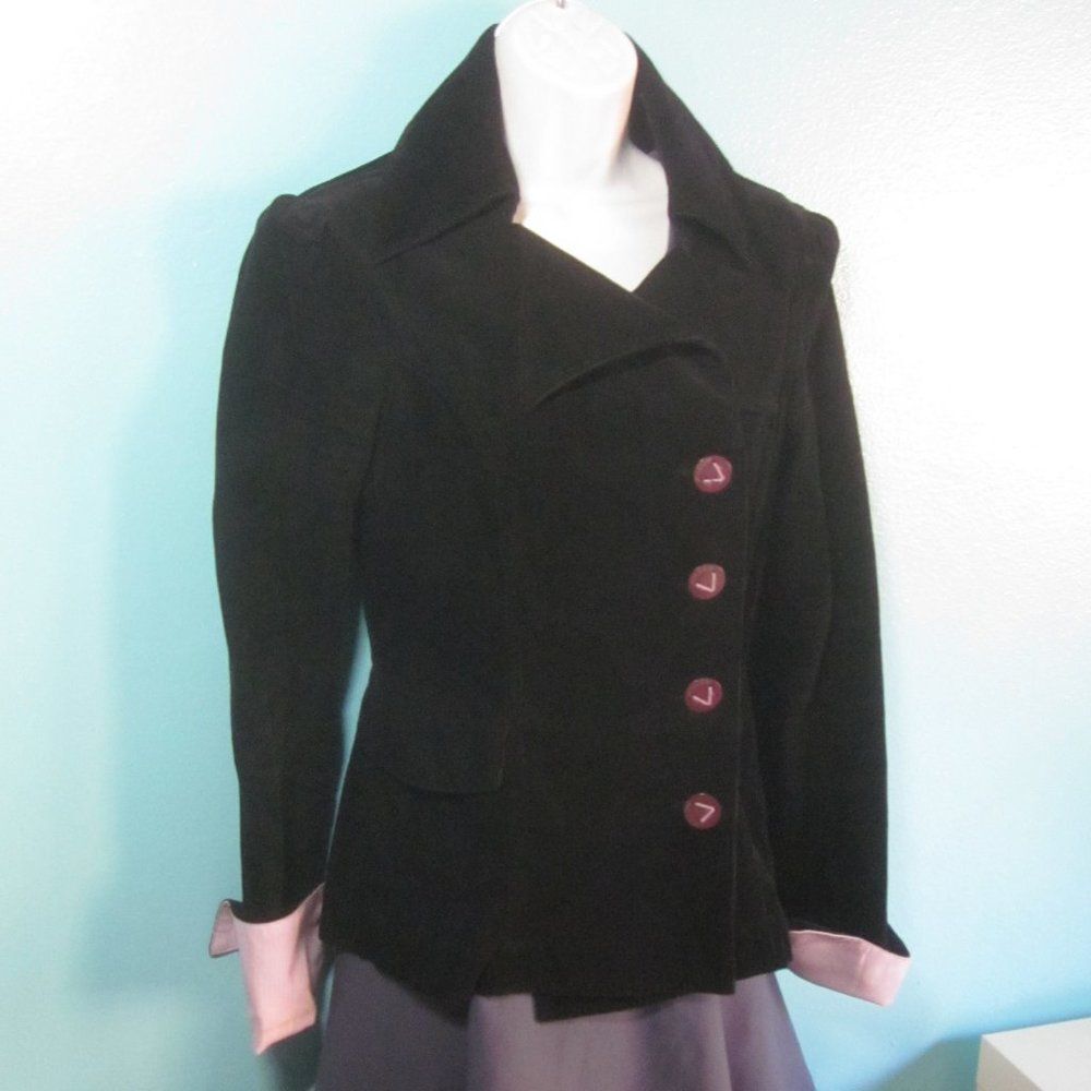 Volcom Womens Size Xs Black Button Front Collared… - image 7